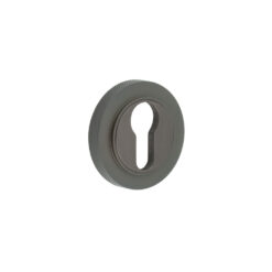 Burlington Euro Profile Escutcheons Knurled Rose Dark Bronze