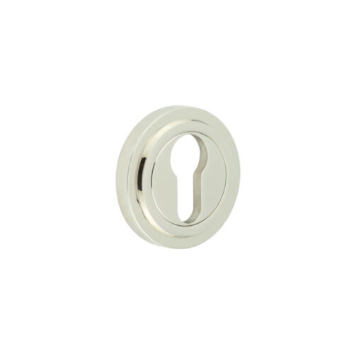 Burlington Euro Profile Escutcheons Stepped Rose Polished Nickel