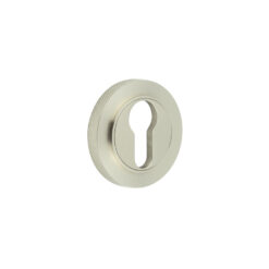 Burlington Euro Profile Escutcheons Knurled Rose Satin Nickel