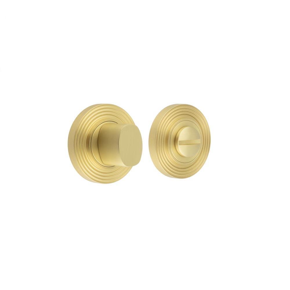 Burlington Turns & Releases Inner 3 Reeded Rose Satin Brass