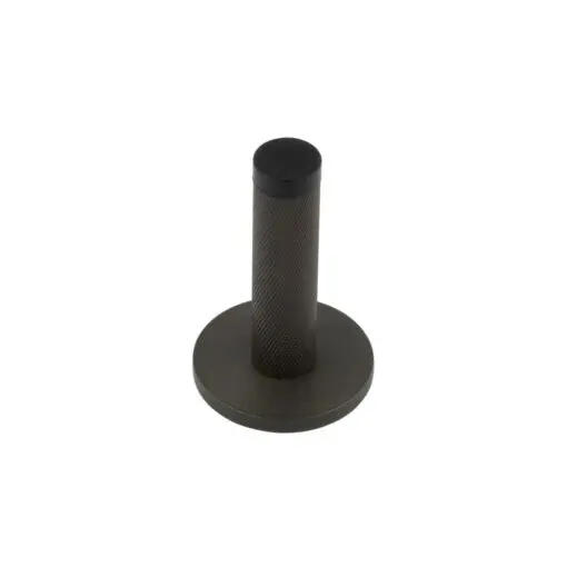 Burlington Knurled Wall Mounted Doorstops Knurled Rose Dark Bronze