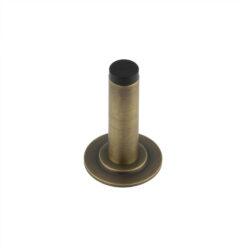 Burlington Plain Wall Mounted Door Stops Stepped Rose Antique Brass