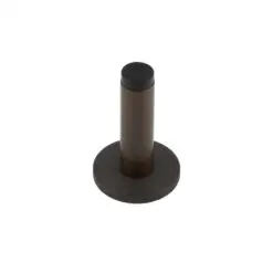 Burlington Plain Wall Mounted Door Stops Plain Rose Dark Bronze