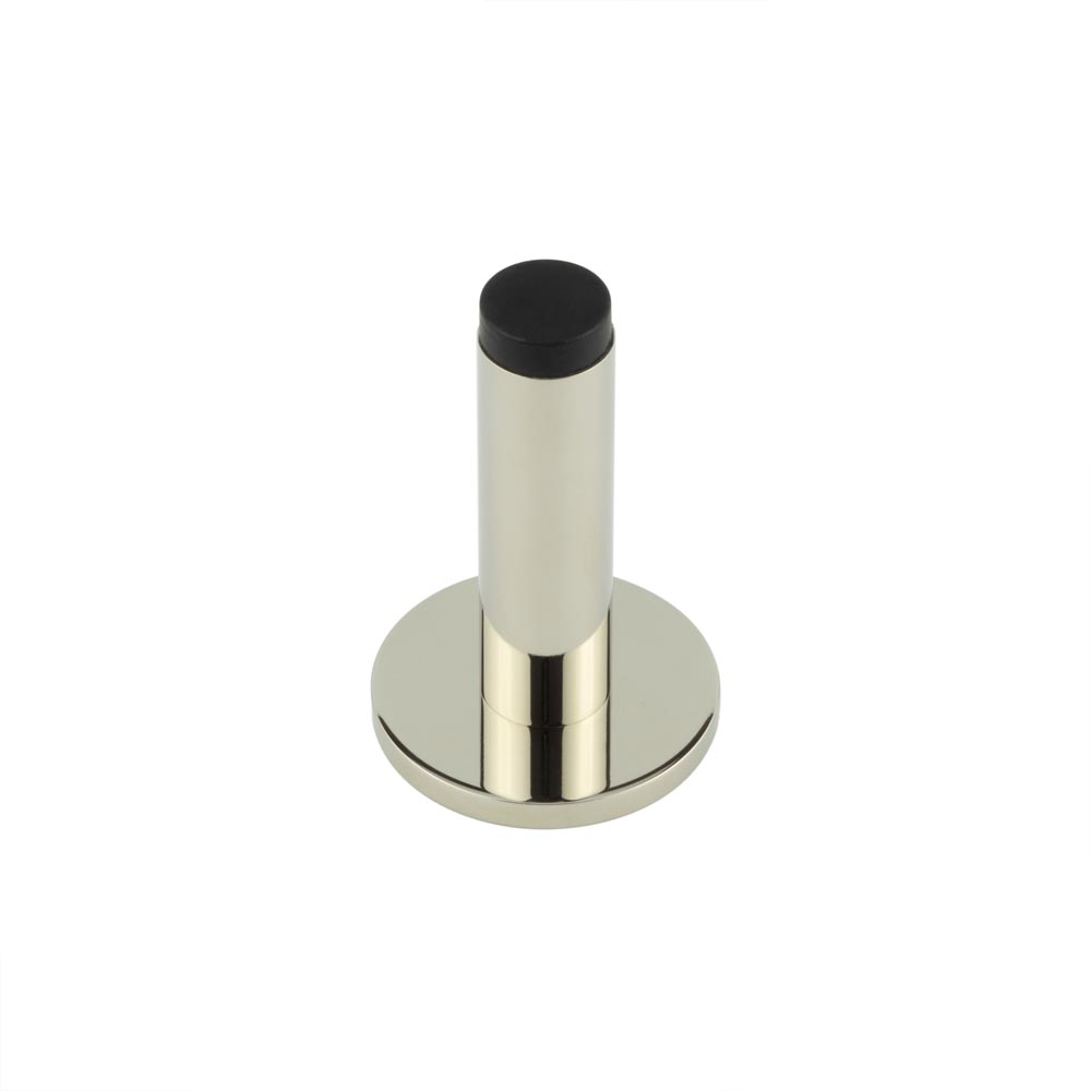 Burlington Plain Wall Mounted Door Stops Plain Rose Polished Nickel