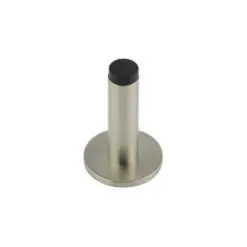 Burlington Plain Wall Mounted Door Stops Plain Rose Satin Nickel