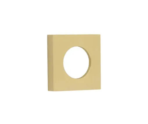 52x52mm SB plain square outer rose for levers and t&r