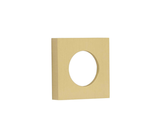 52x52mm SB plain square outer rose for levers and t&r