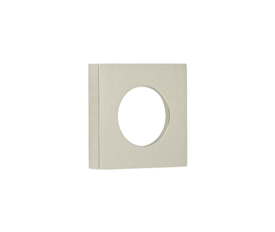 52x52mm SN plain square outer rose for levers and t&r