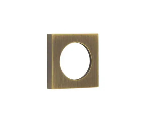 52x52mm AB plain square outer rose for esc
