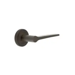 Knightsbridge Door Handle on Stepped Rose Dark Bronze