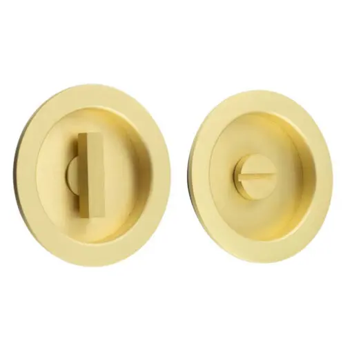 65x12x3mm SB round concealed WC flush pull set