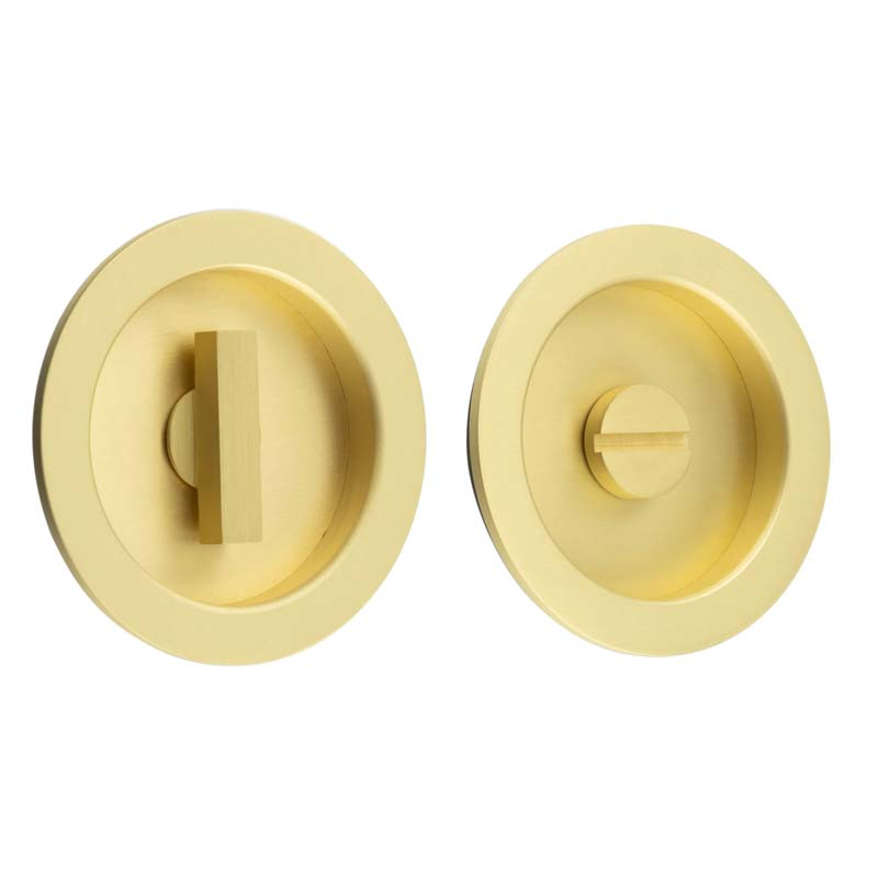 65x12x3mm SB round concealed WC flush pull set