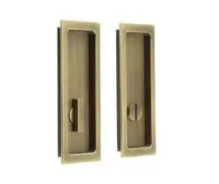 150x55x3mm AB rectangular WC flush pull set