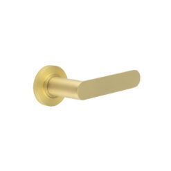 Kensington Door Handles Plain Rose Satin Brass