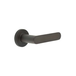 Kensington Door Handles Knurled Rose Dark Bronze