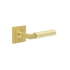 Westminster Door Handles Square Stepped Satin Brass