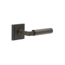 Westminster Door Handles Square Stepped Dark Bronze
