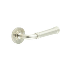 Highgate Door Handles Plain Rose Satin Nickel