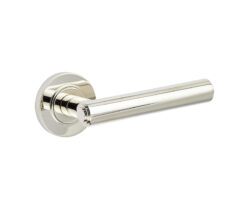 Richmond Door Handles Plain Rose Polished Nickel