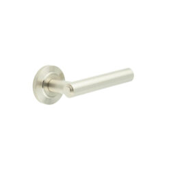 Richmond Door Handles Chamfered Rose Satin Nickel