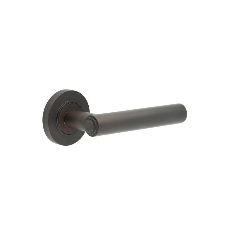 Richmond Door Handles Plain Rose Dark Bronze