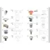 Carlisle Brass FTD524SCP Oxford Knob 32mm 32mm Polished Chrome