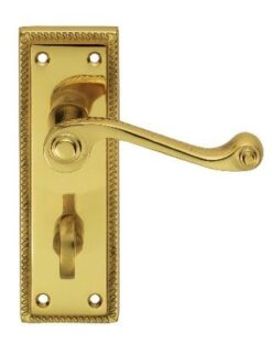 CARLISLE BRASS - CBG1WC GEORGIAN LEVER ON BACKPLATE - BATHROOM 57MM C/C (CONTRACT RANGE)