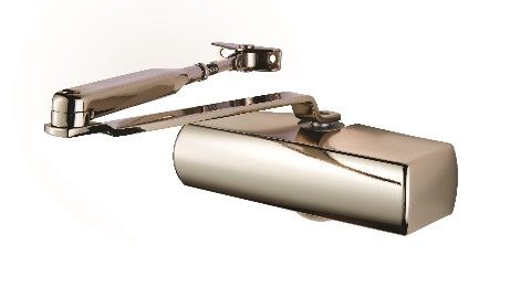 CARLISLE BRASS - CDG003-PNP OVERHEAD DOOR CLOSER EN3 FIXED POWER C/W FIG 6 BRACKET MATCH COVER AND ARMSET EN1154