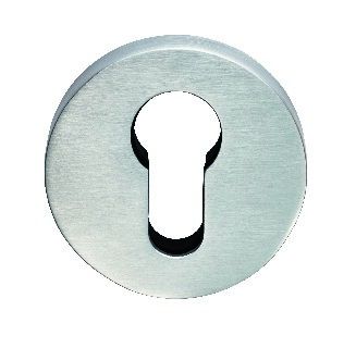 CARLISLE BRASS - CEB001SC ESCUTCHEONS - EURO PROFILE ON CONCEALED FIX ROUND ROSE - (SATIN CHROME) - MP19