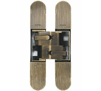 CARLISLE BRASS - CI001130BRS00 3D INVISIBLE HINGE 134X24- ANTIQUE SATIN BRONZE-POZI SCREWS NOT SUPPLIED