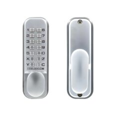 CODELOCKS Mechanical Digital Locks 100 series Mortice Latch Dual Backplate Silver Grey