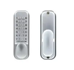 CODELOCKS Mechanical Digital Locks 100 series Mortice Latch Dual Backplate Silver Grey