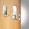 CODELOCKS Mechanical Digital Locks 100 series Mortice Latch Back to Back Silver Grey