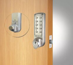 CODELOCKS CL2255 Electronic Digital Lock Front Plate + SLAM LATCH Brushed Steel