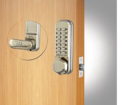 CODELOCKS Mechanical Digital Locks 200 series Mortice Latch Dual Backplate PVD Stainless Steel