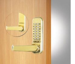 CODELOCKS 405 Mechanical Digital Locks 400 series Front & Back Plate Only Passage Set PVD Polished Brass