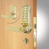 CODELOCKS CL4000 Electronic Digital Lock Anti-Panic Mortice Lock D/Cyl PVD P/Brass