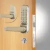 CODELOCKS 420 Mechanical Digital Locks 400 series with Anti-Panic Mort.Lock D/Cyl PVD Stainless Steel