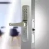 CODELOCKS 460 Mechanical Digital Locks 400 series Narrow Stile Threaded Cylinder Lever PVD Stainless Steel