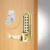 CODELOCKS 505 Mechanical Digital Locks 500 series Front Plate Only Passage- Panic Kit PVD Polished Brass