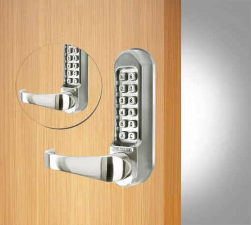 CODELOCKS 505 Mechanical Digital Locks 500 series Back to Back PVD Passage Set PVD Stainless Steel