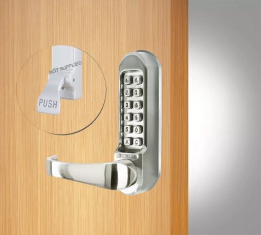 CODELOCKS 505 Mechanical Digital Locks 500 series Front Plate Only Passage- Panic Kit PVD Stainless Steel