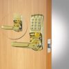 CODELOCKS CL5000 Electronic Digital Lock Tubular Mortice Latch PVD P/Brass