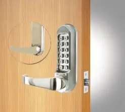 CODELOCKS 515 Mechanical Digital Locks 500 series Tubular Mortice Latch PVD Passage Set PVD Stainless Steel