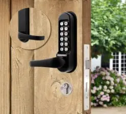 CODELOCKS 525 Mechanical Digital Locks Marine 500 series with Anti-Panic Mort.Lock D/Cyl Passage Black Marine Grade
