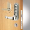 CODELOCKS 520 Mechanical Digital Locks 500 series with Anti-Panic Mort.Lock D/Cyl PVD Stainless Steel