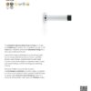 Alexander And Wilks Projection Cyl. Doorstop On Rose 75mm Polished Nickel AW616PN