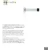 Alexander And Wilks Projection Cyl. Doorstop On Rose 75mm Polished Nickel AW616PN