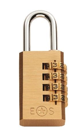 CARLISLE BRASS - CYPLC1030SB-BP 4 - WHEEL BRASS COMBINATION PADLOCK