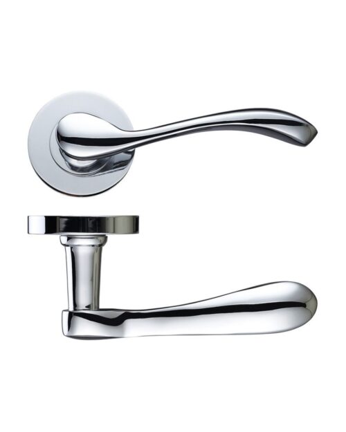 Zoo Hardware Da-T Savona Polished Chrome Door Handles (Sold In Pairs)